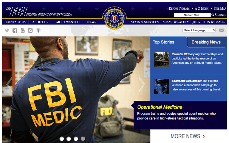 FBI Homepage